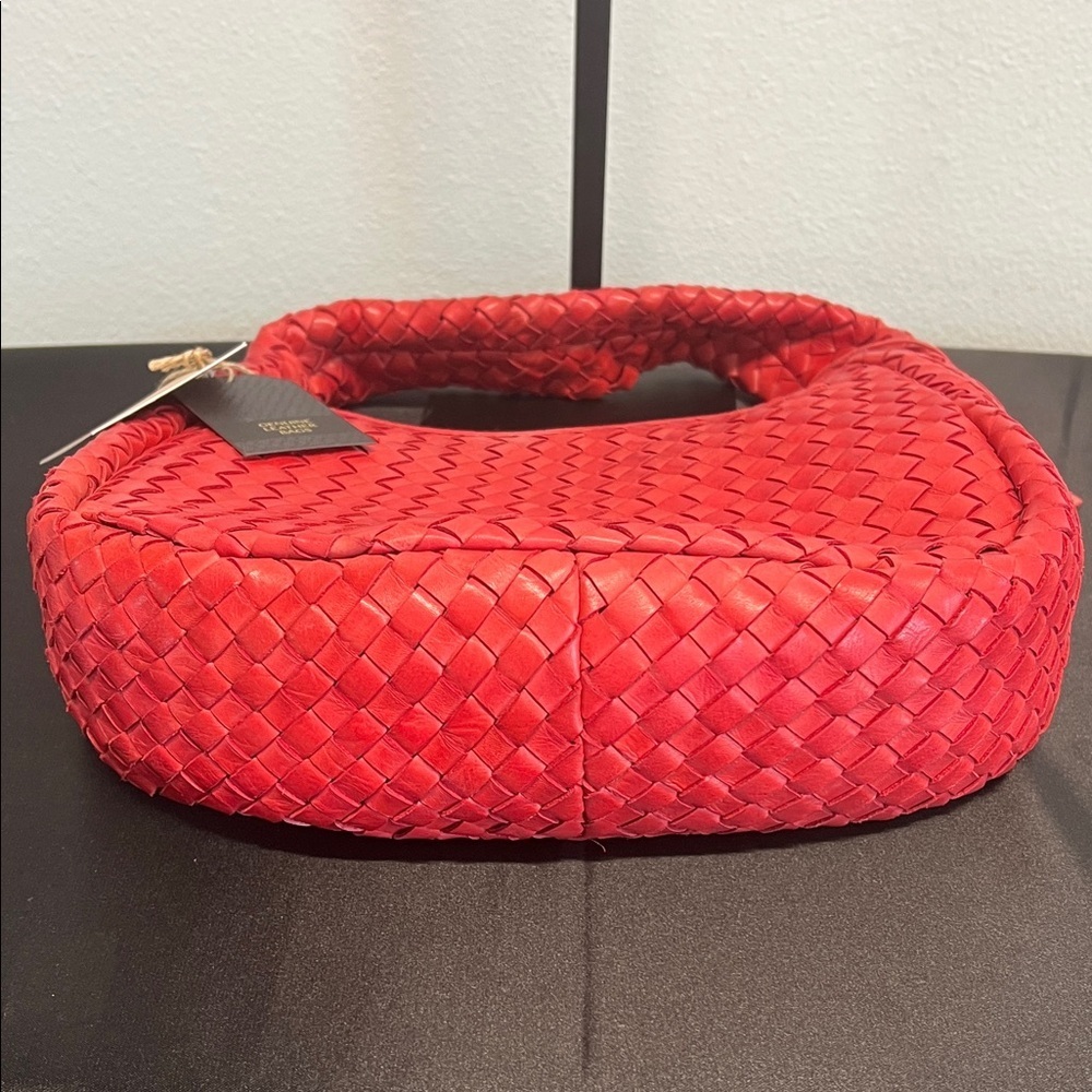 GLB | Woven Leather Hobo Bag - Picture 9 of 10